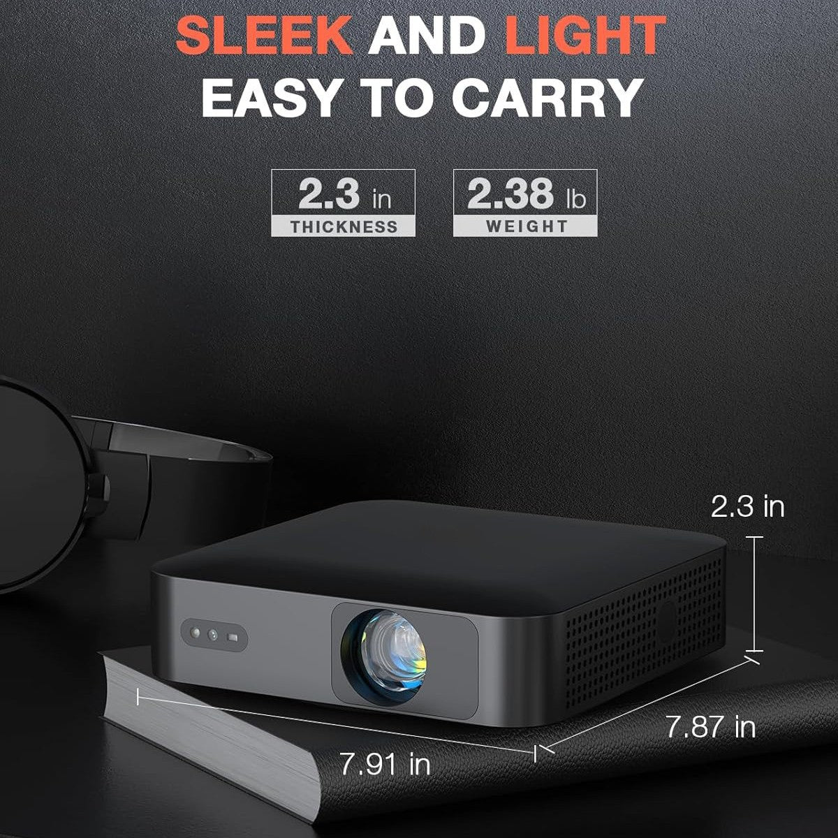 Smart HD Projector — 1080p PTZ Autofocus | Home & Gaming